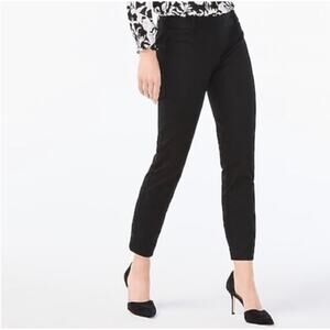 J. Crew Winnie Pant in Stretch Cotton Black H5159 Size 8
